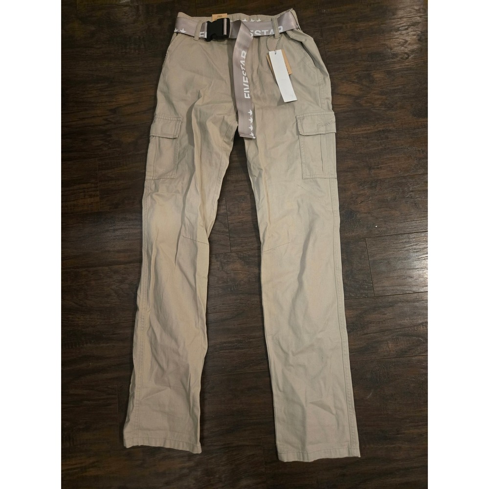 Girls Five Star General Utility Cargo Pants Relaxed Fit Twill High Rise Size 16